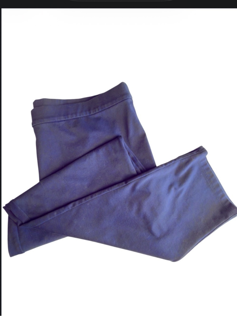 Weekend Susan Graver navy blue pull on pants Women’s size extra large | h